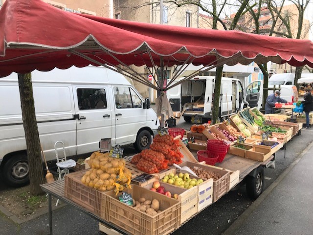 Remorque étalage de marché